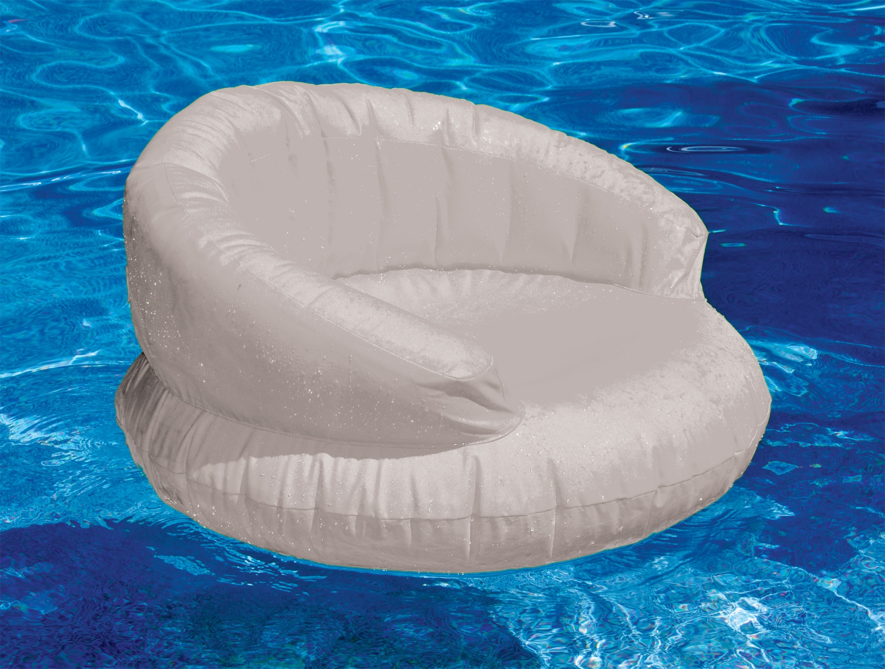 Solstice SunSoft Super Chair - Inflatable Pool Chair - Gray