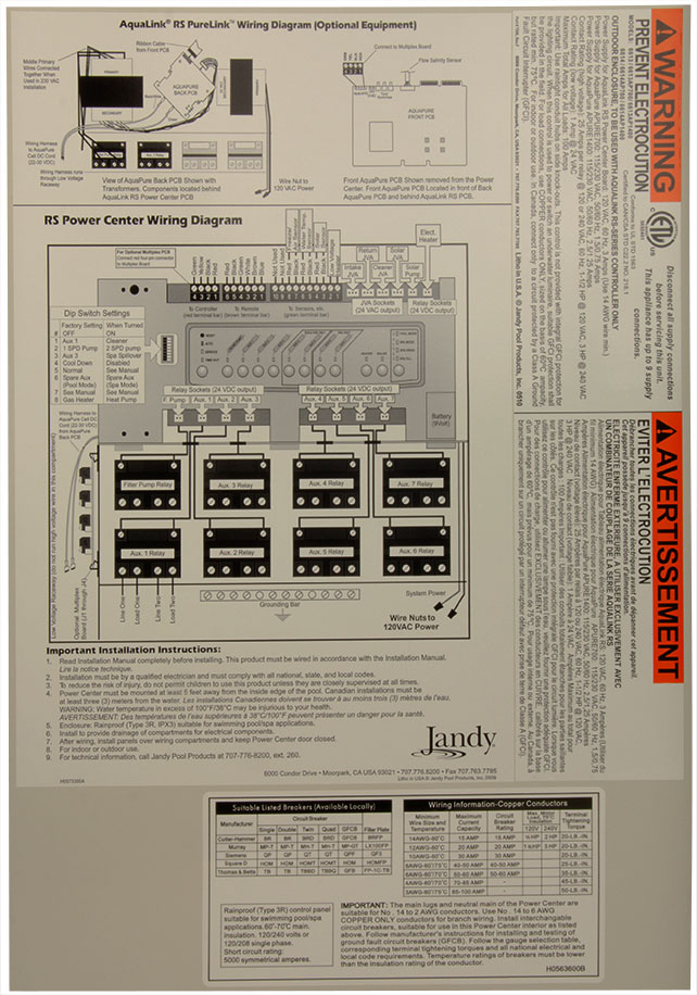 Pool Sub Panel Wiring Diagram from www.poolsupplies.com