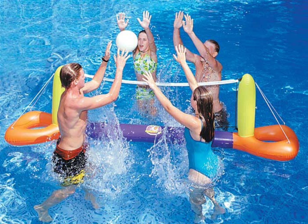 Swimline Inflatable Splash Swimming Pool Volleyball Game